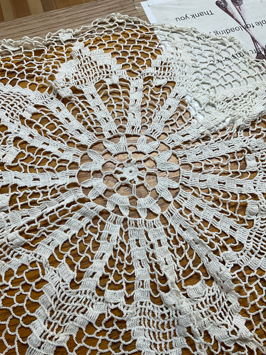 Vintage Round Crocheted Doily