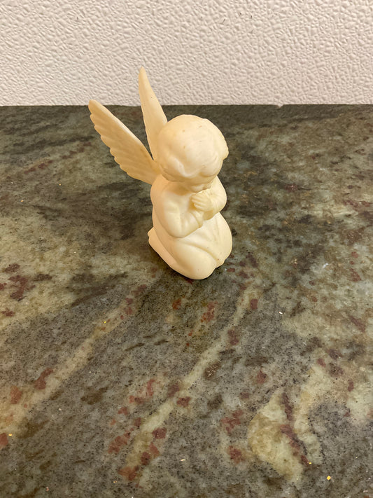 Vintage White  Ceramic Praying Angel