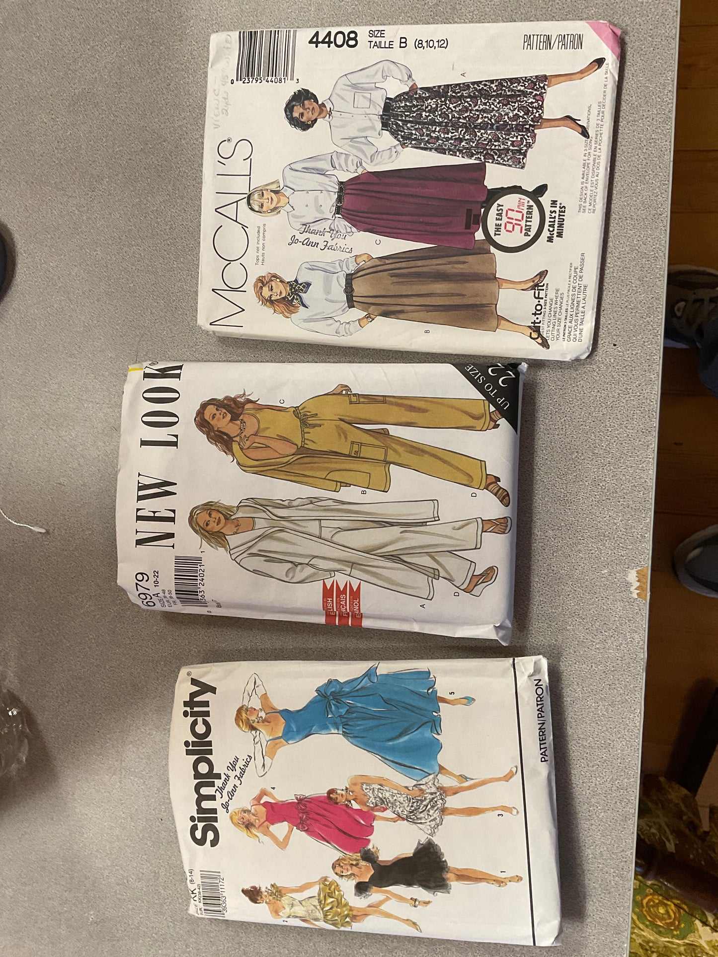 Bundle of 3 Sewing Patterns