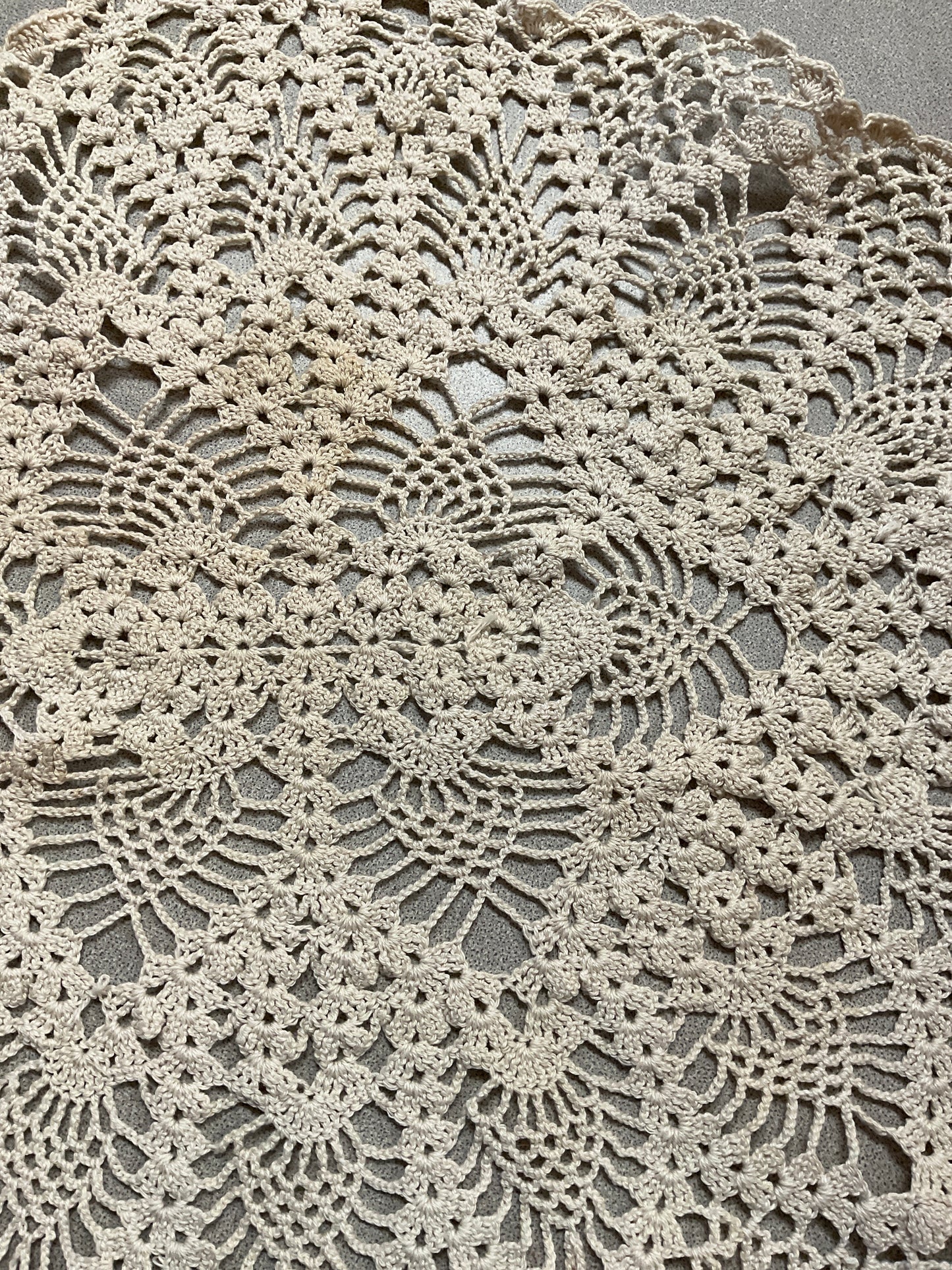 Vintage Hand Crocheted Dresser Runner