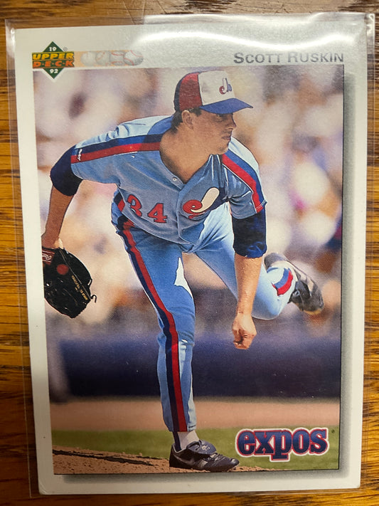 Baseball Card Scott Ruskin