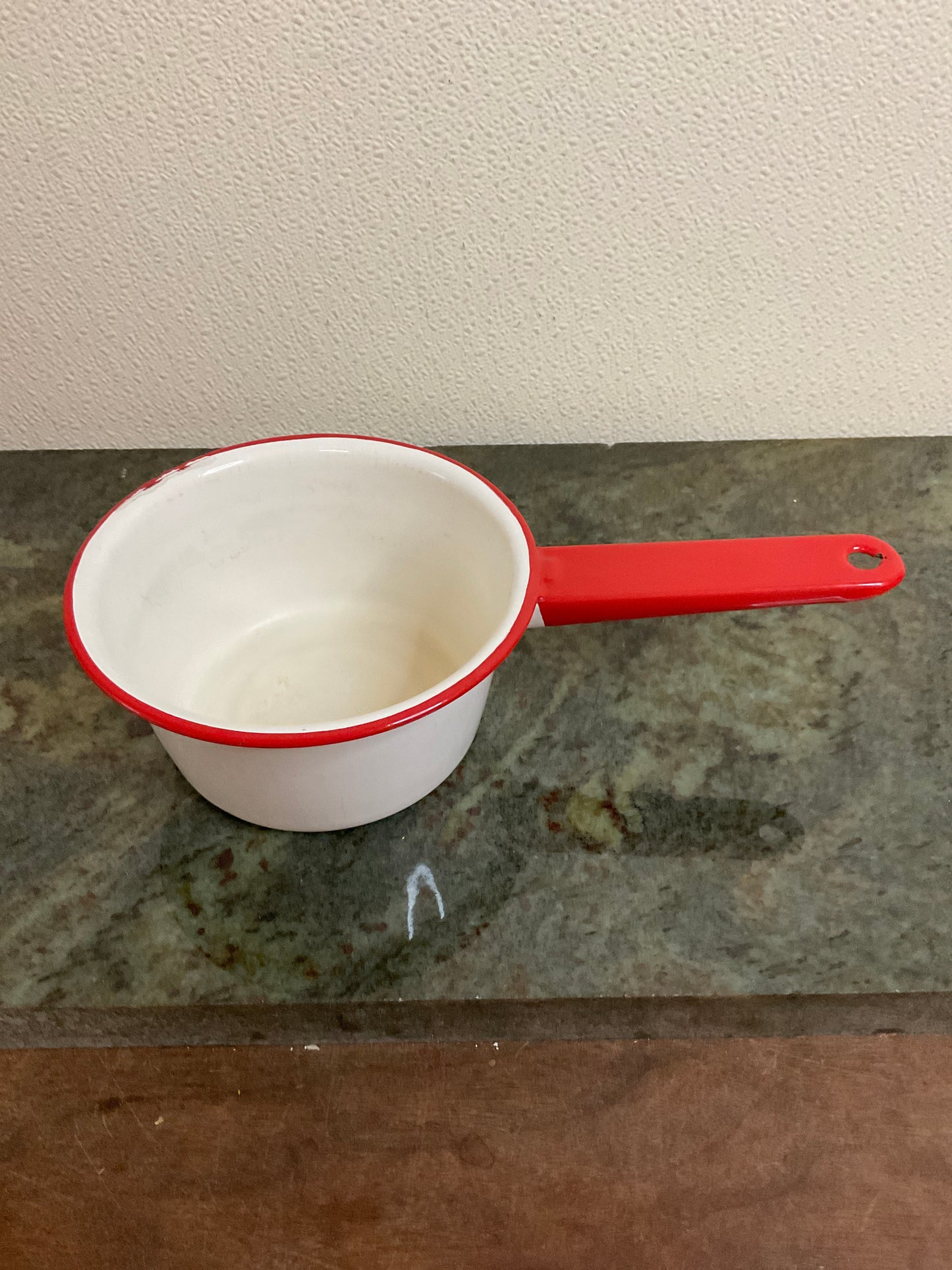 Vintage Enamelware Saucepan Medium