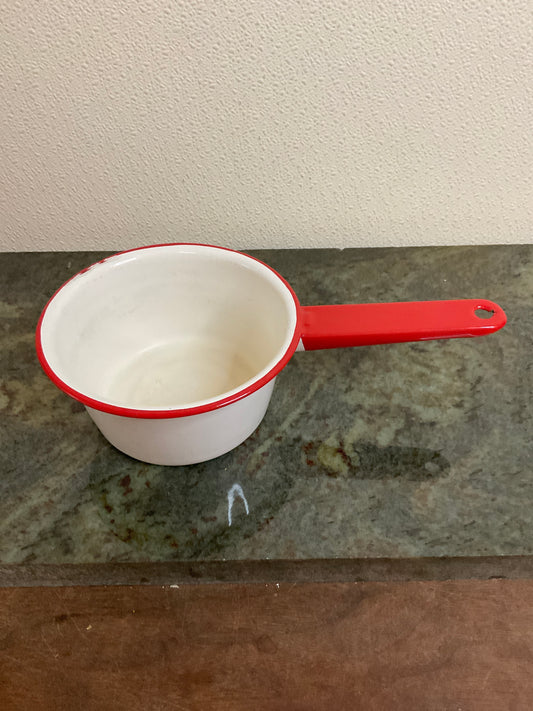 Vintage Enamelware Saucepan Medium