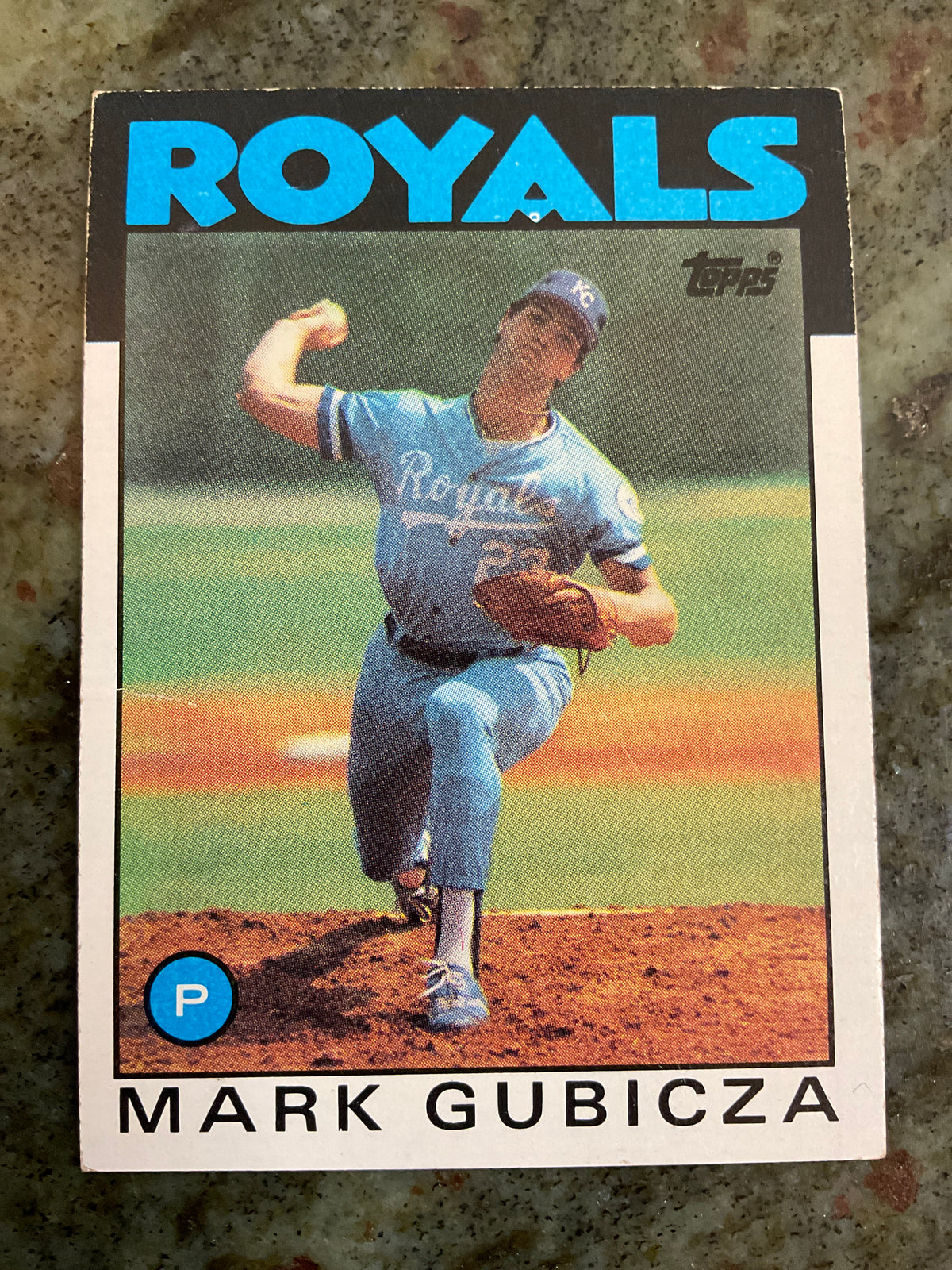 Mark Gubicza 1986 Topps Baseball Card