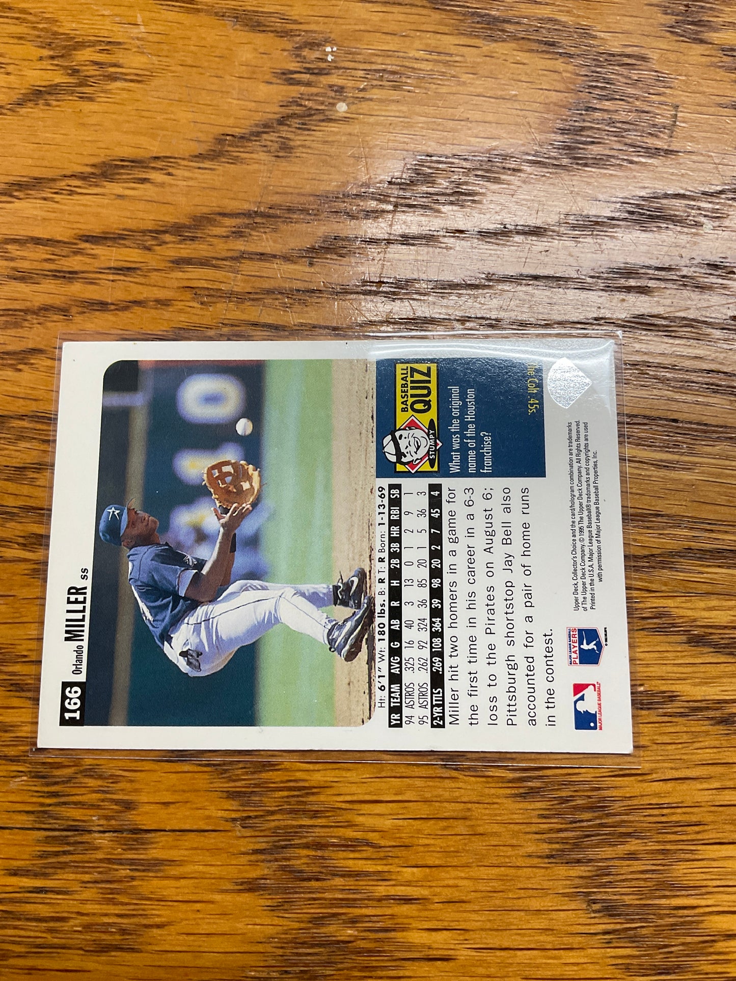 Baseball Card Jose Miller