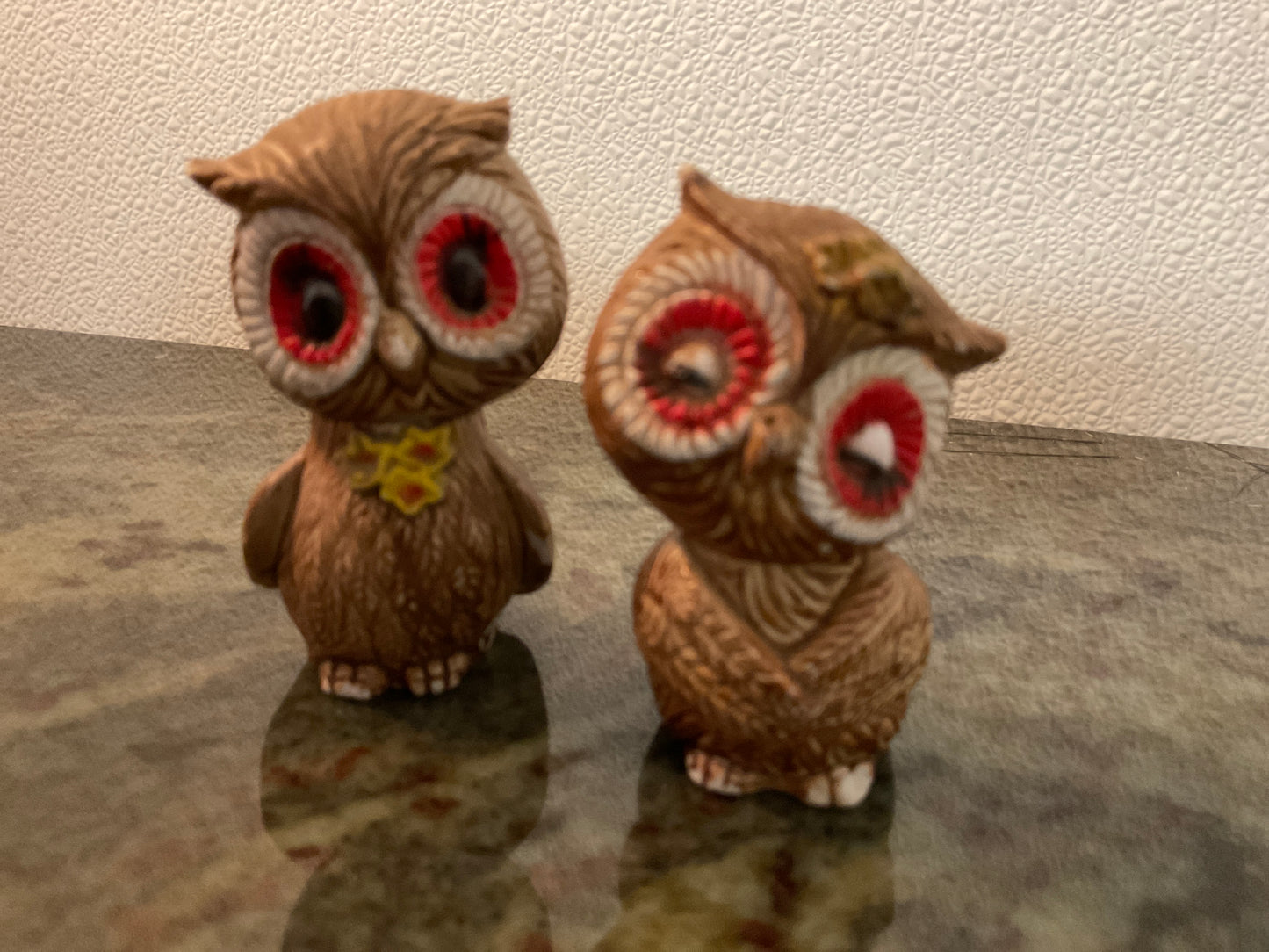 Vintage Owl Salt & Pepper Shakers