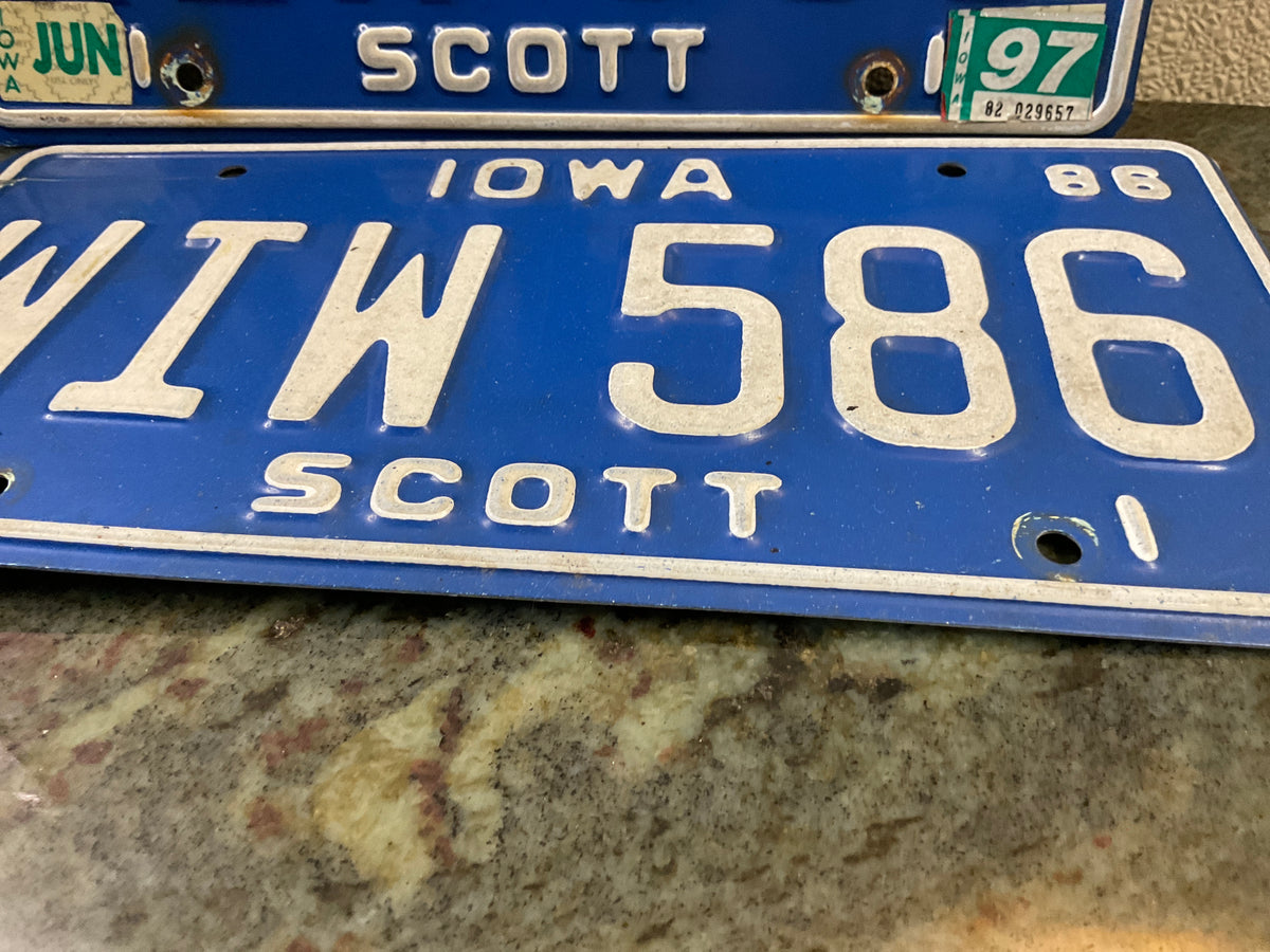 Vintage License Plates ( Set )