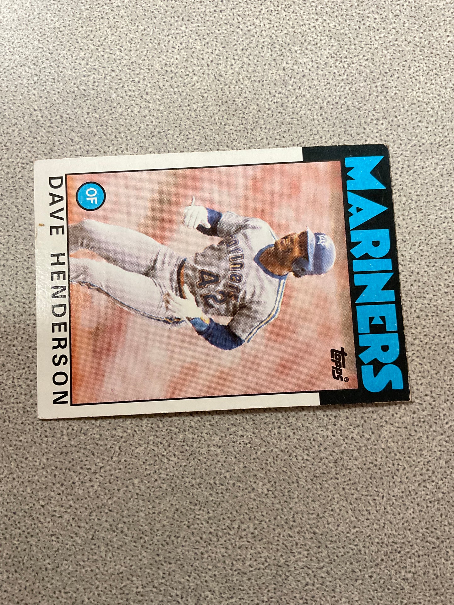 Baseball Card Dave Henderson