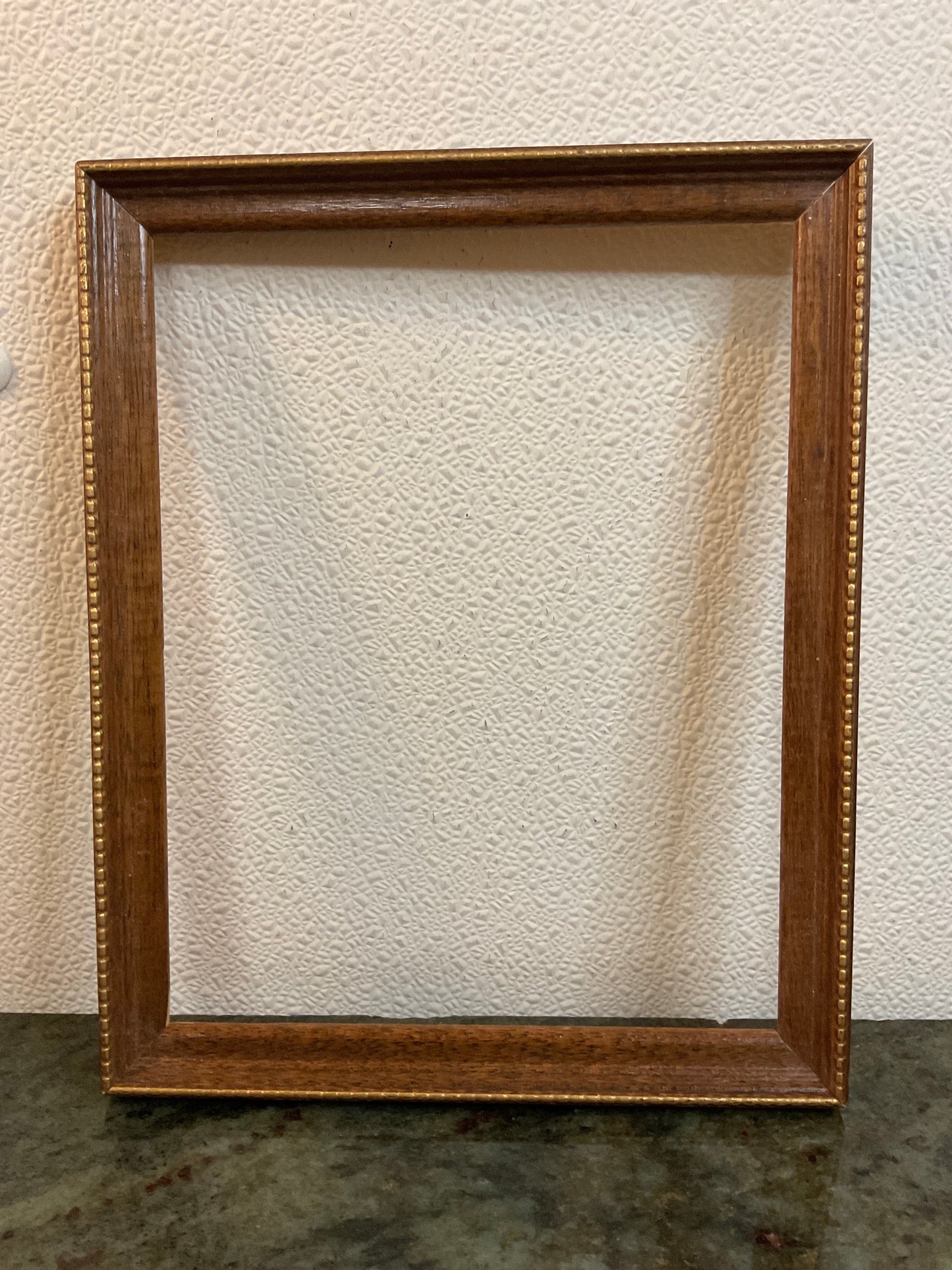 Wood Frame With Gold Painted Edge