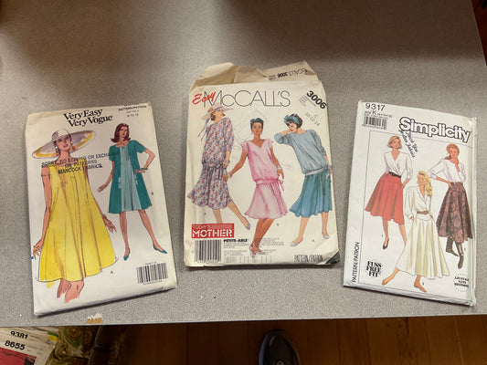 Bundle of 3 Sewing Patterns
