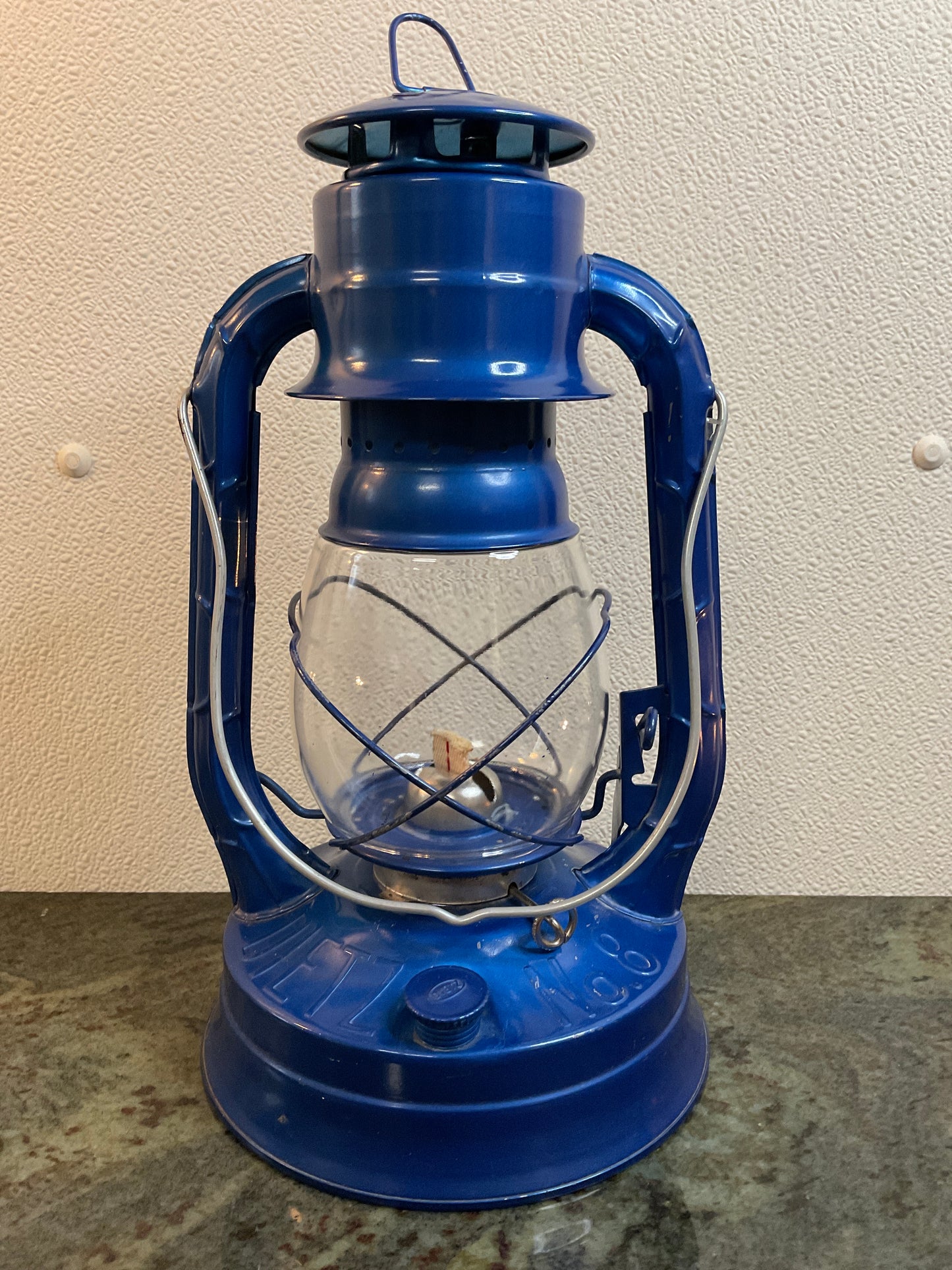Vintage Blue Dietz Oil Lantern