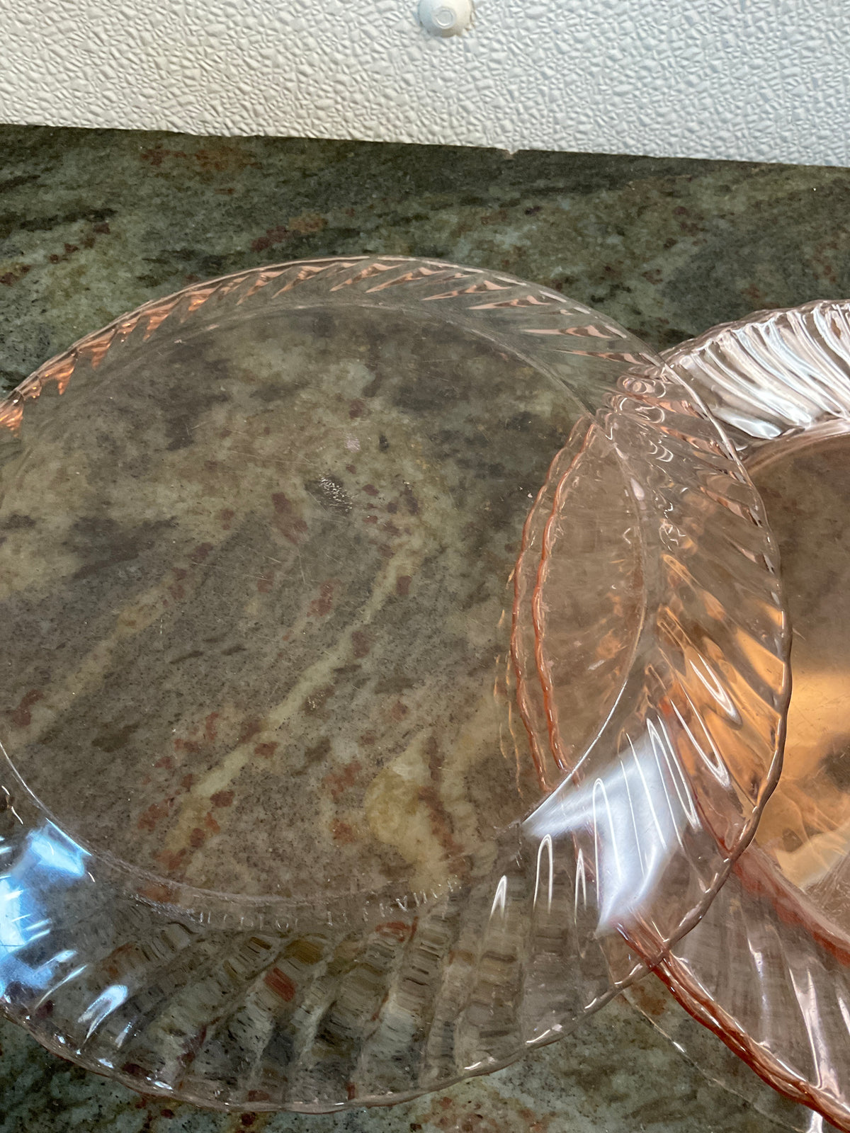 Pink Depression Plates