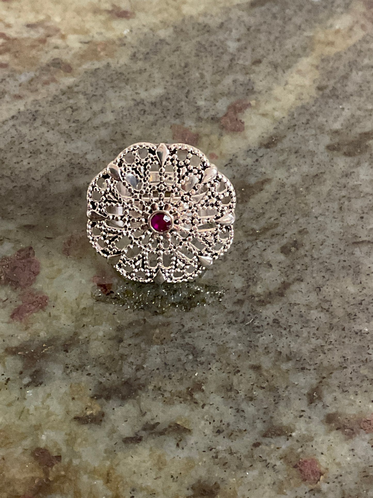 Vintage Silver Adjustable Ring
