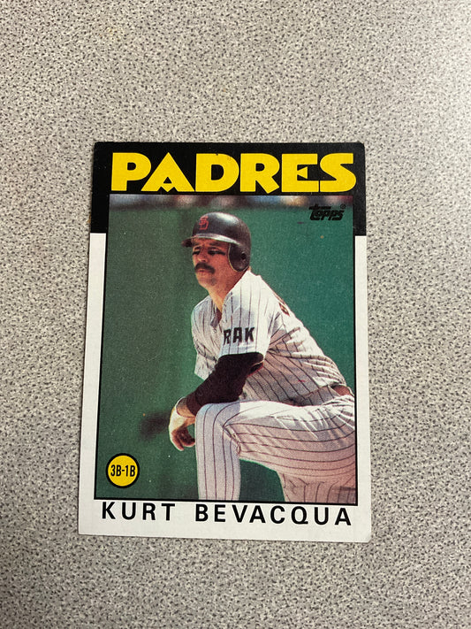 Baseball Card-Kurt Bevacqua
