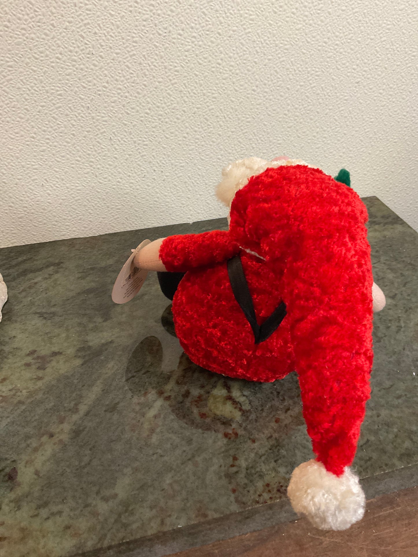 Vintage Sitting Plush Santa