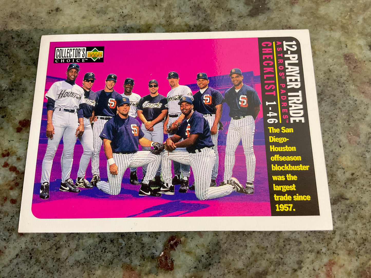 1996 Upper Deck Collector’s Choice 12-Player Trade Baseball Card