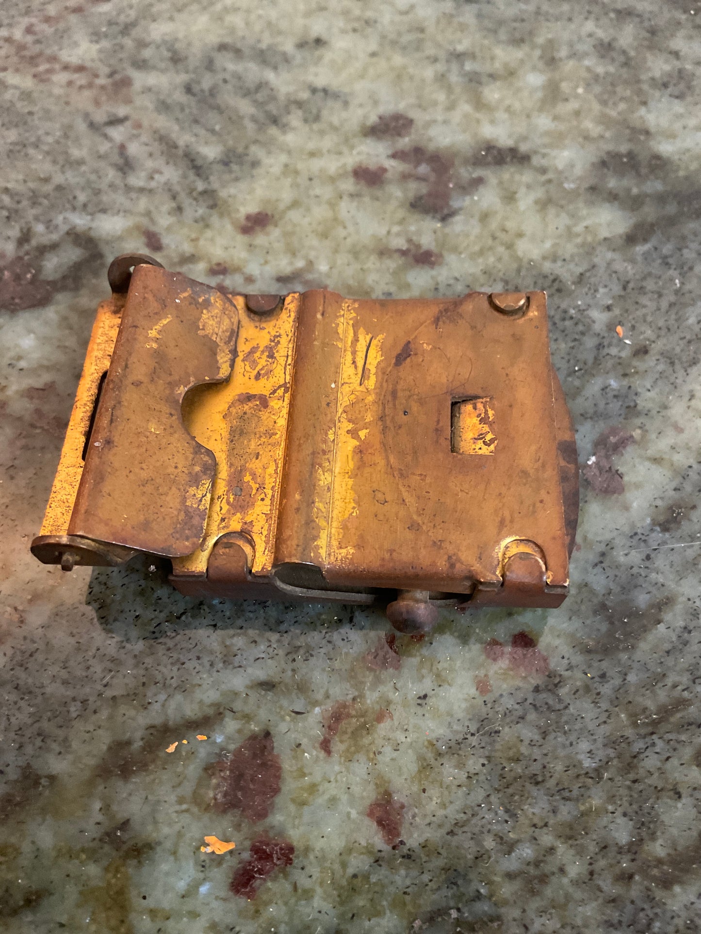 Vintage Solid Brass Belt Buckle