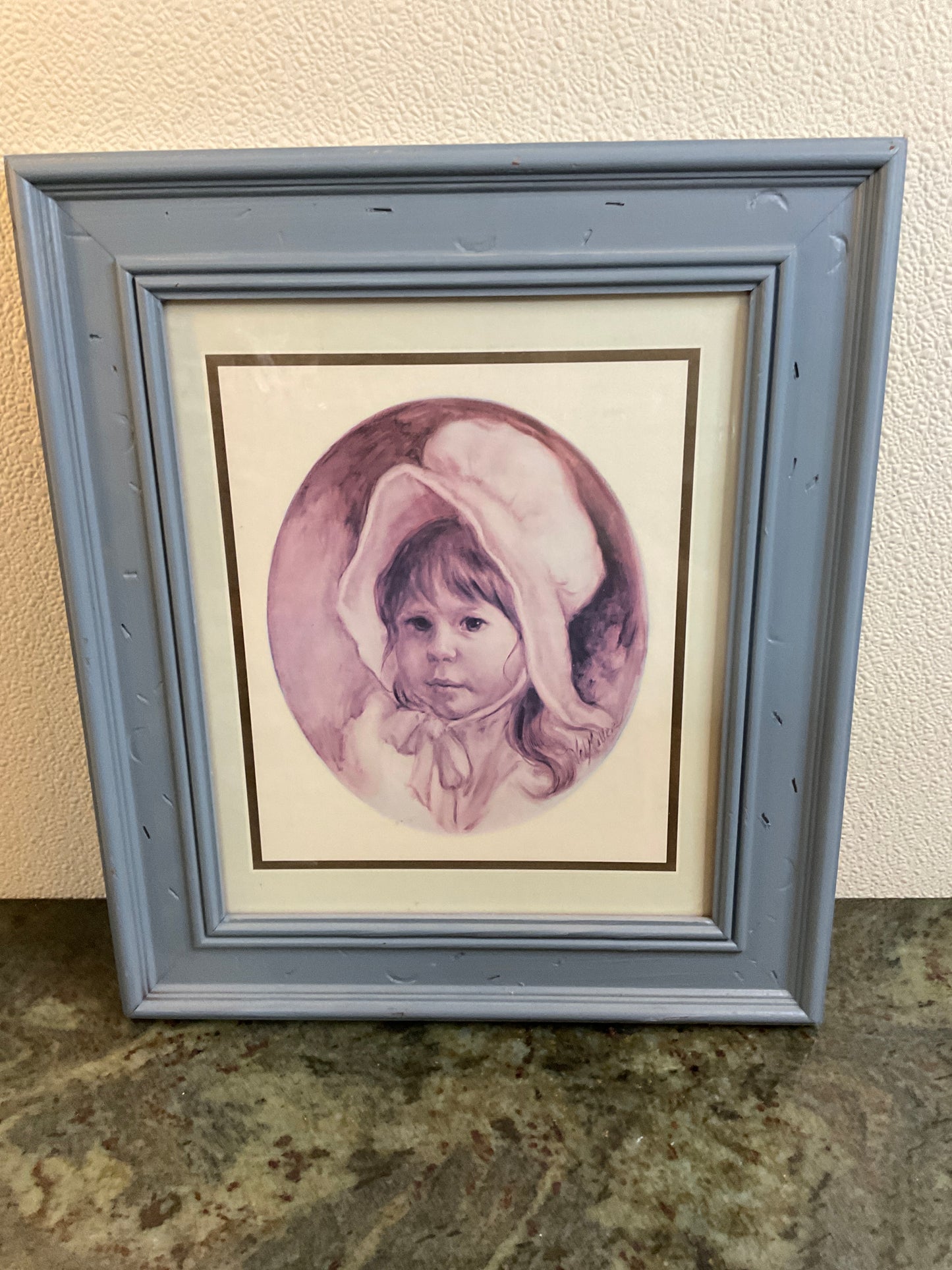 Vintage Painting Of A Girl