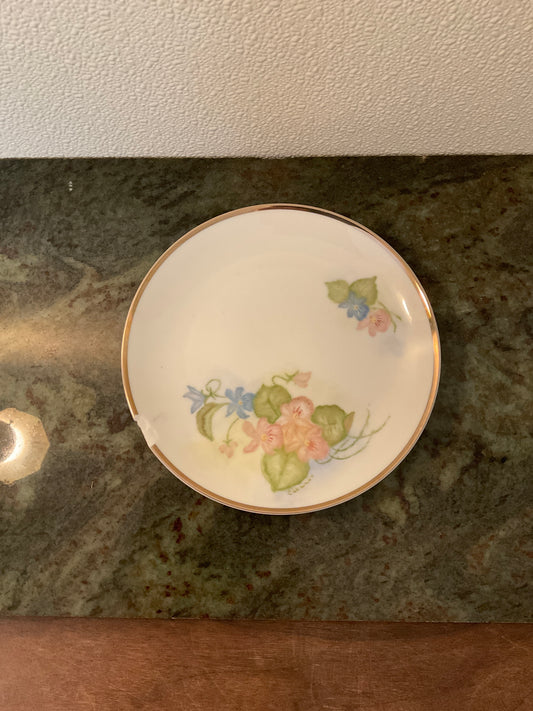 Vintage Floral China Plate