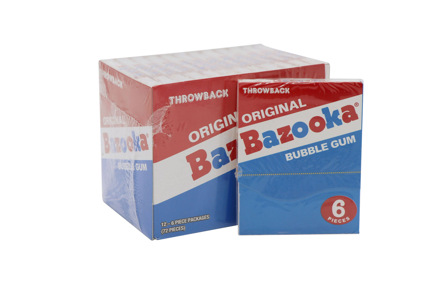 Bazooka Throwback Bubble Gum Wallet Pack 12ct