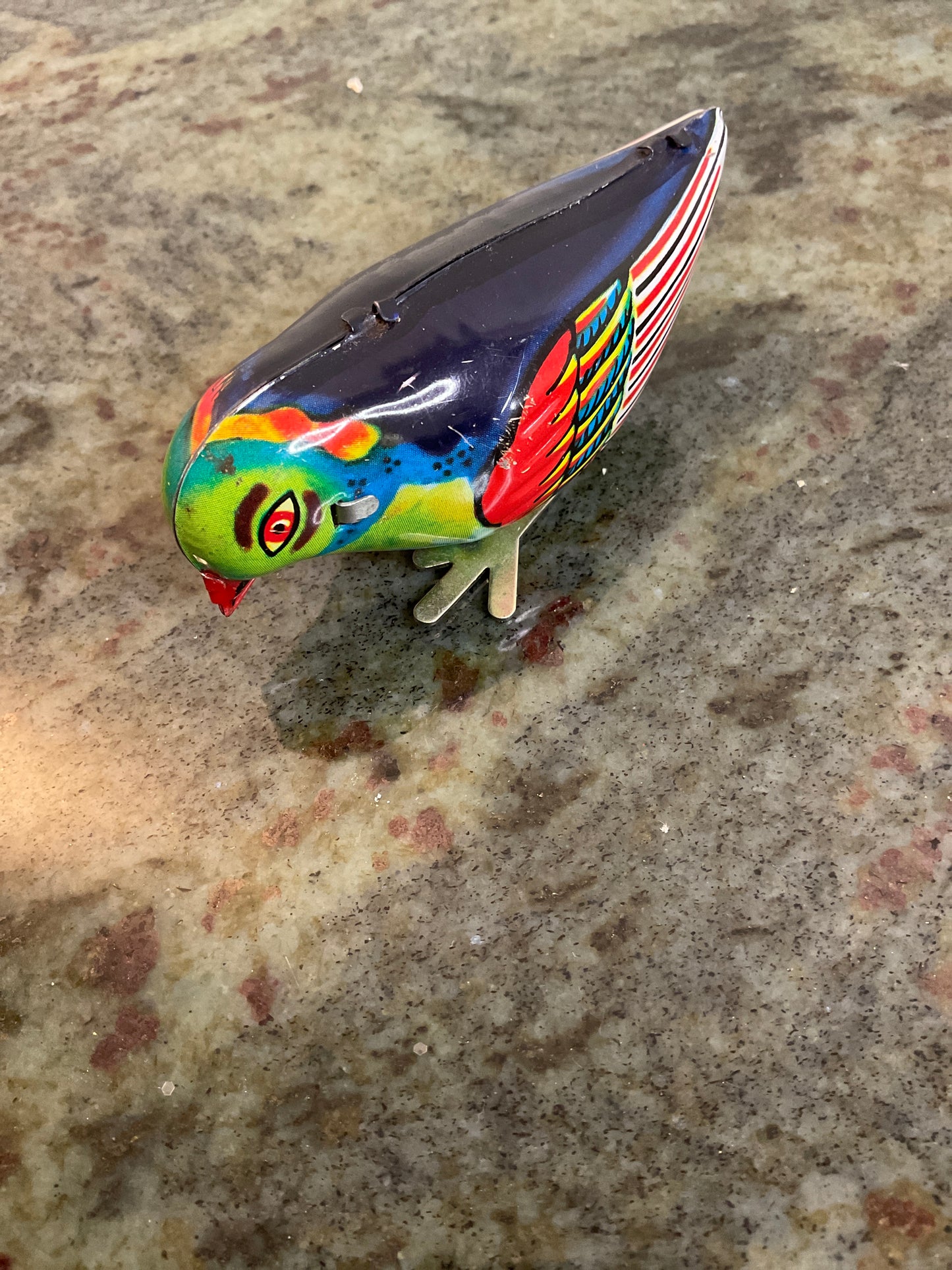 Set of 3 Tin Litho wind- up Birds