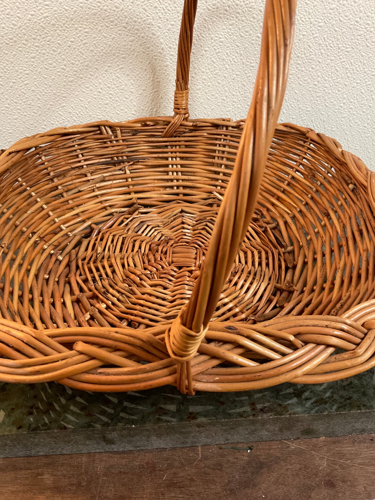 Wicker Gathering Basket