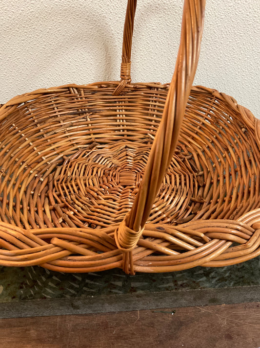 Wicker Gathering Basket