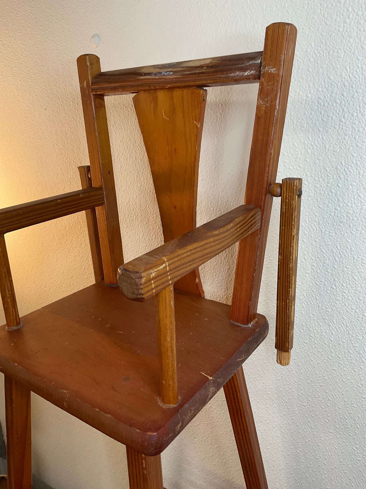 Vintage Wood Doll High Chair