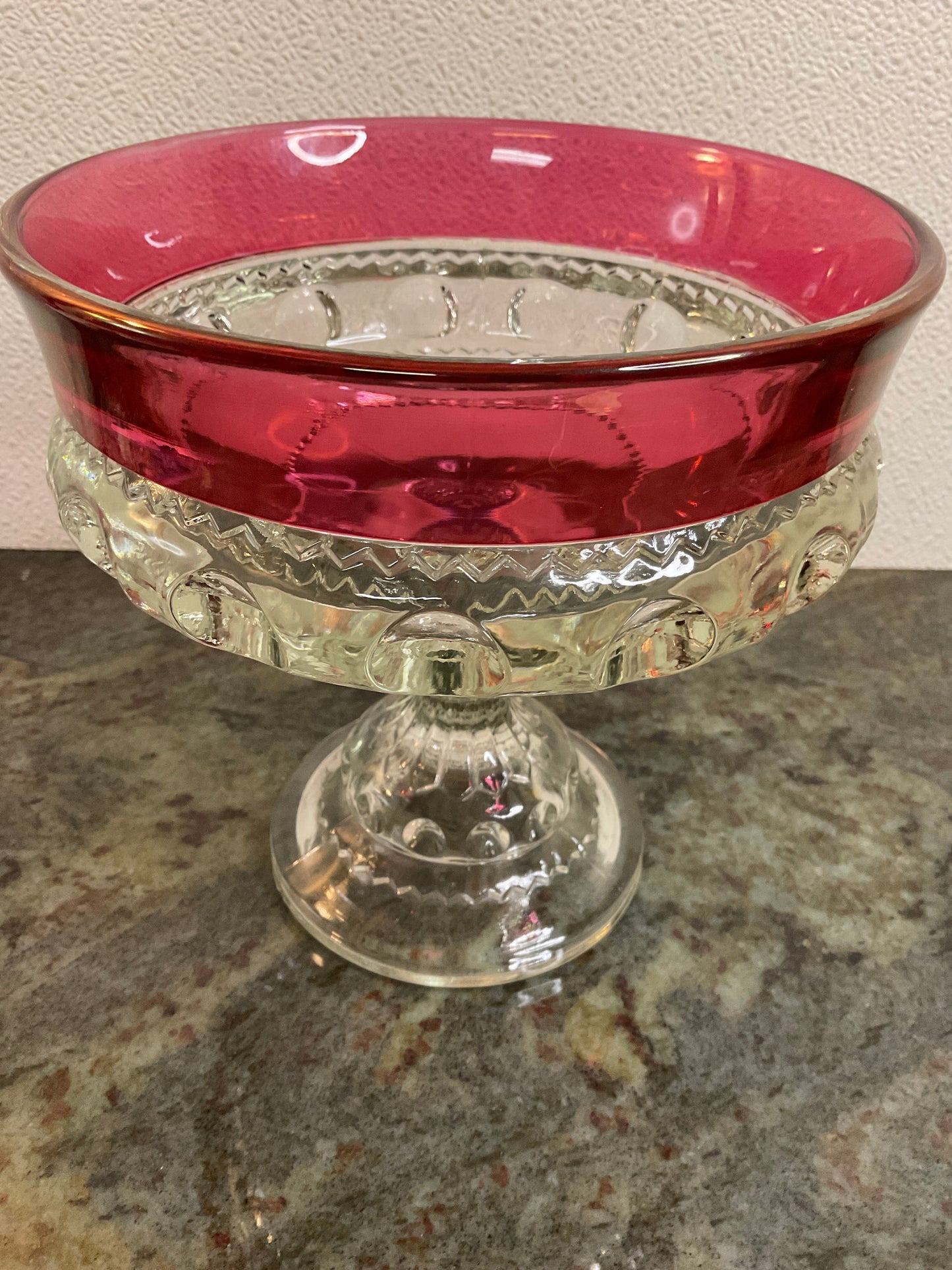 Vintage Indiana Glass Kings Crown Candy Dish