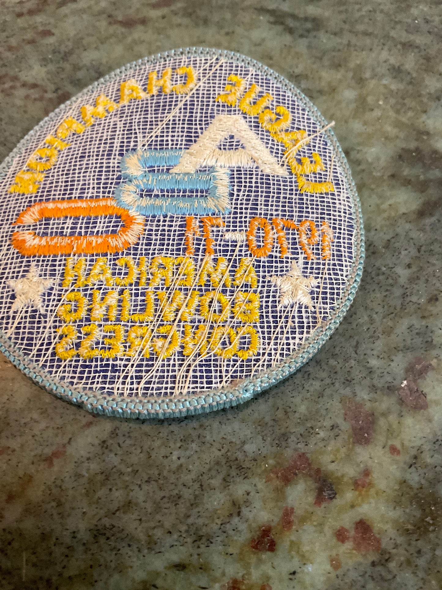 Vintage League Champion Bowling Patch