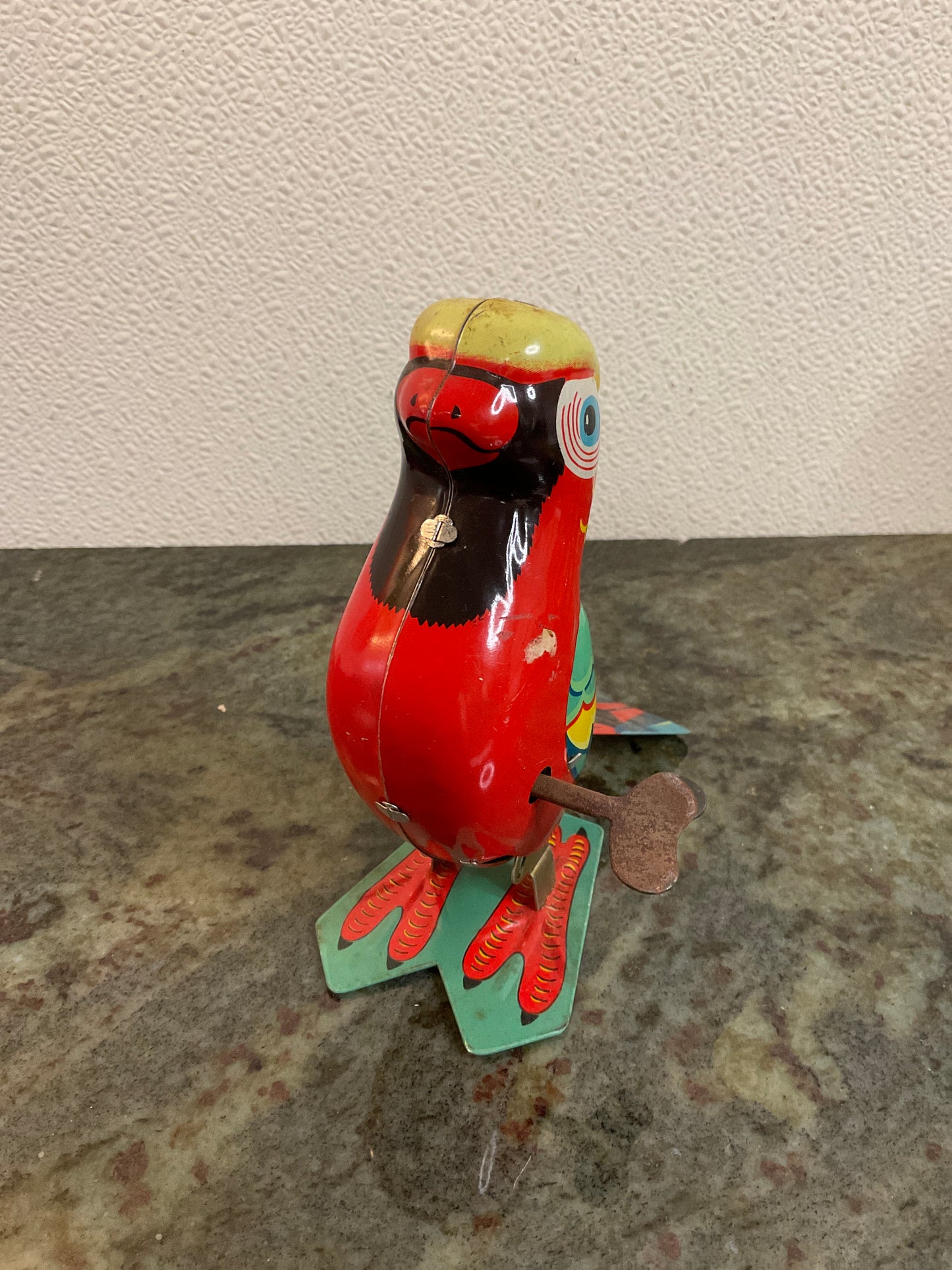 Large red Parrot-Litho 1960’s