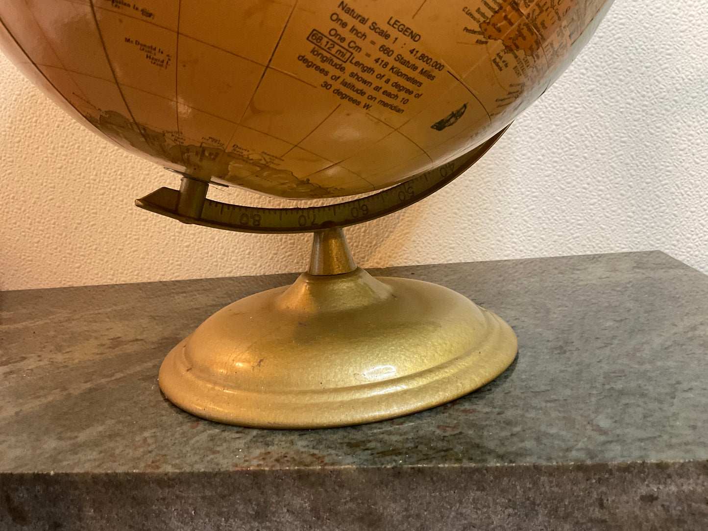 Vintage George F Cram World Globe