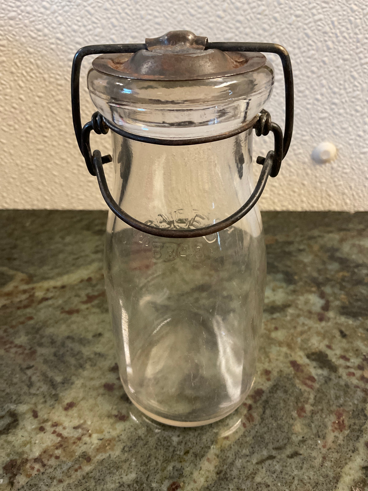 Vintage Tin Lid 1/2 Pint Milk Bottle