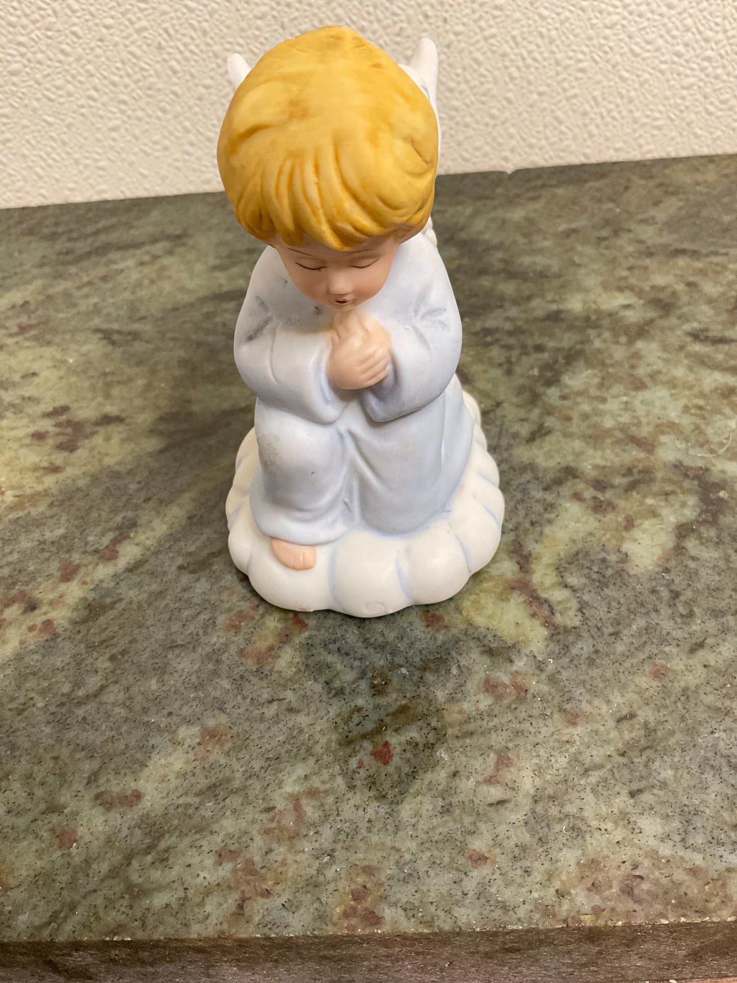 Vintage Ceramic Praying Angel Candle Holder