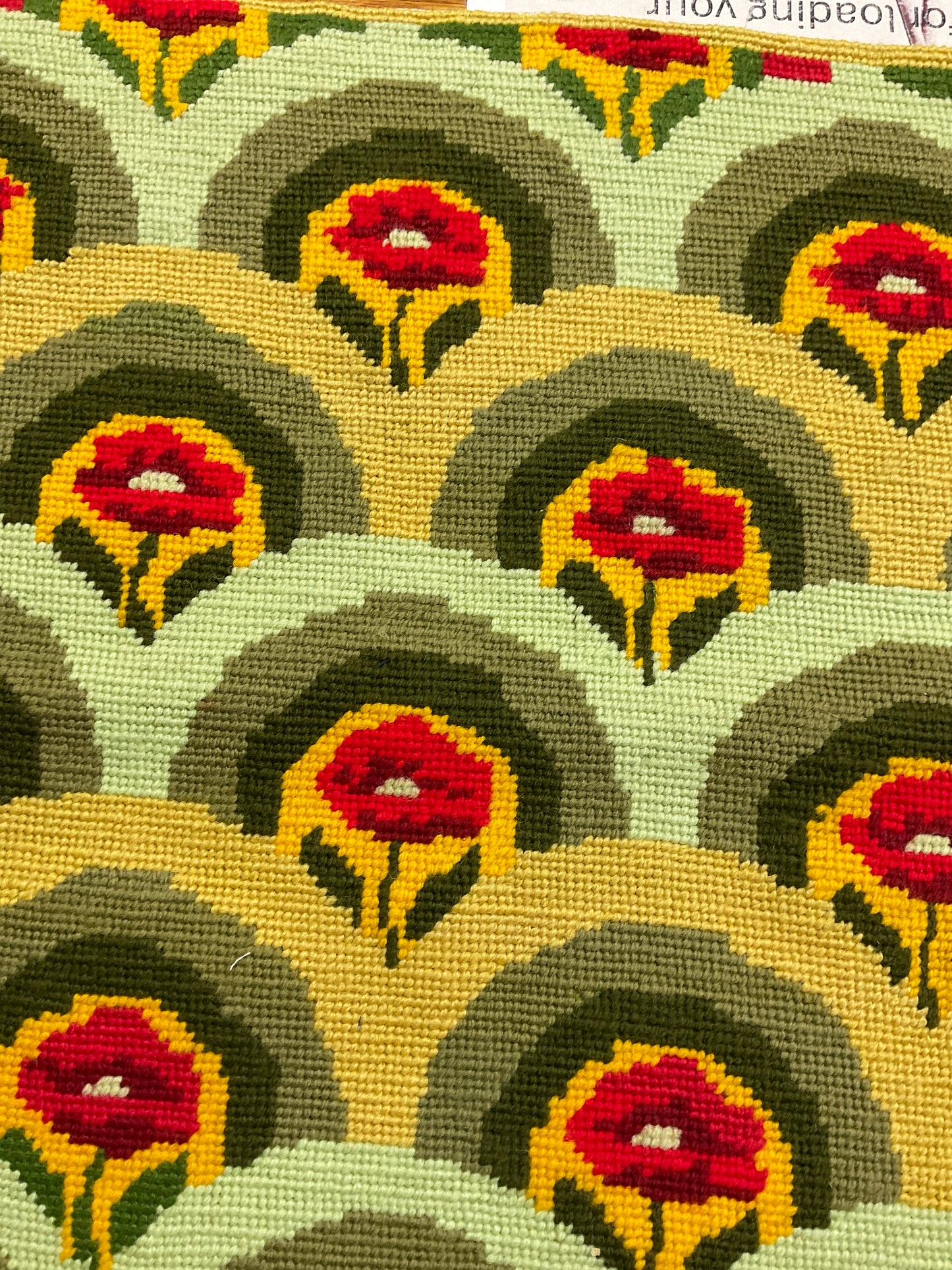 Vintage Hand Needle Point Piece