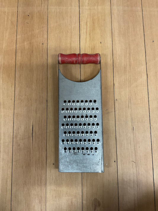 Red Wooden Handled Grater