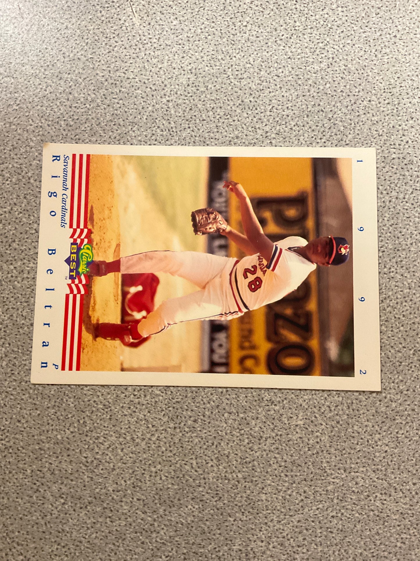 Baseball Card Rigo Beltran