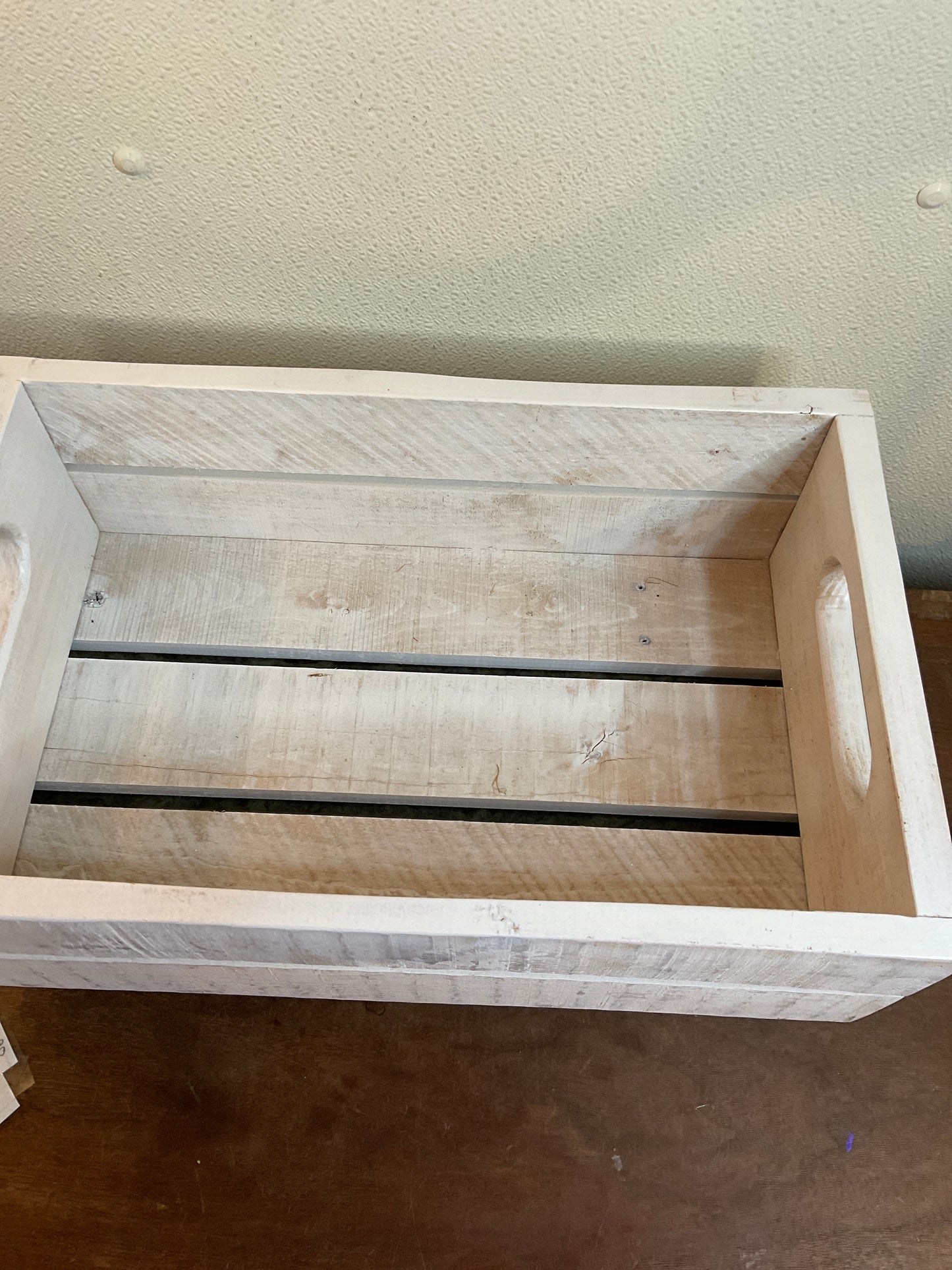White Heavy Duty Wooden Crate