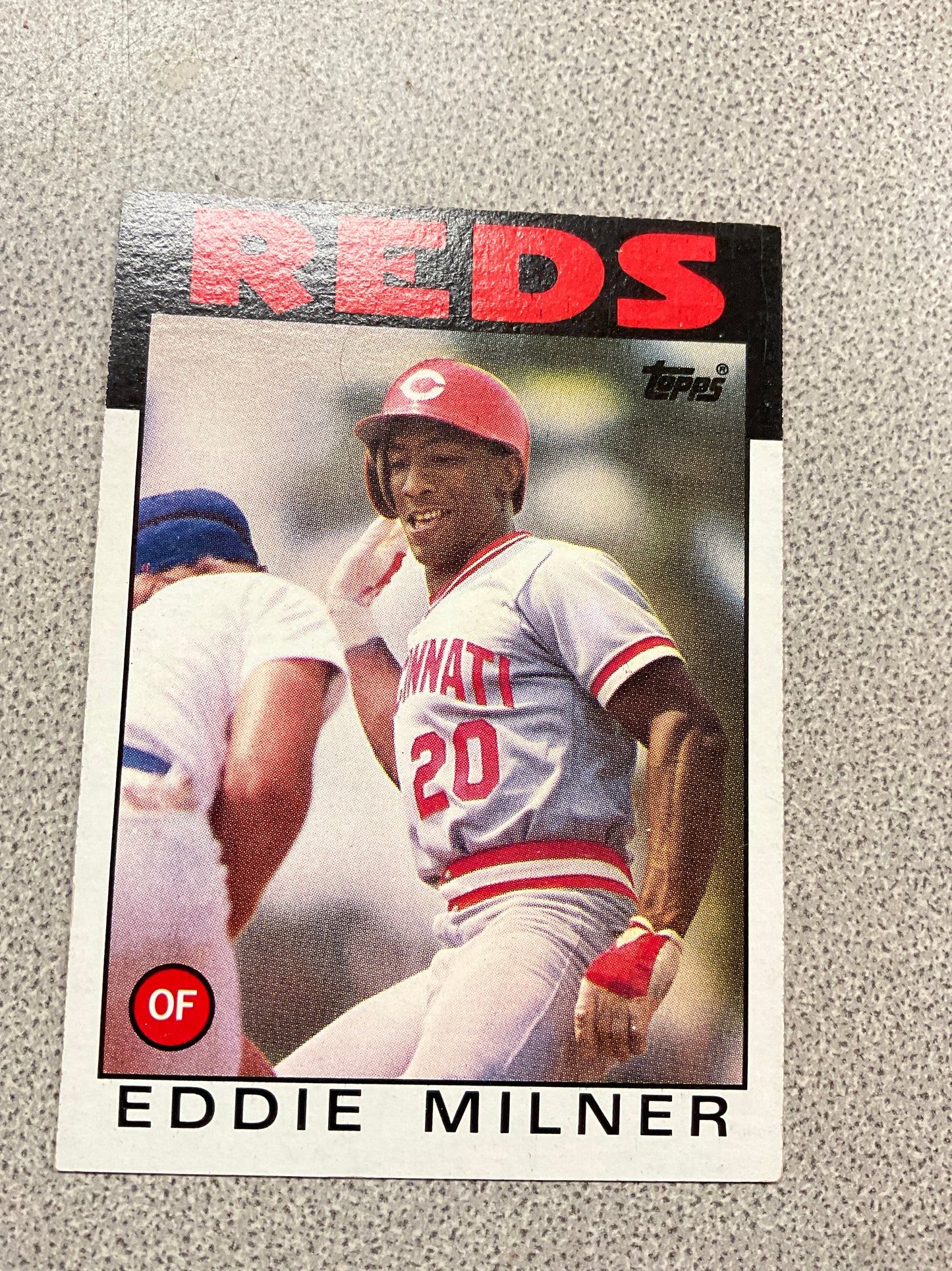 Baseball Card Eddie Milner