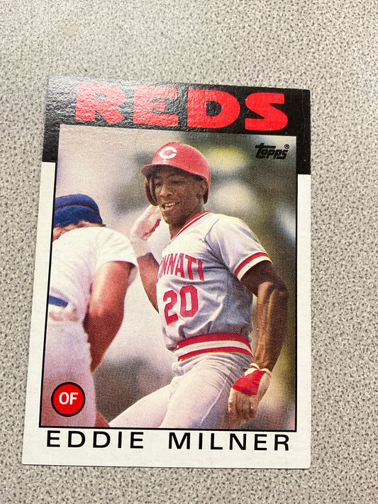 Baseball Card Eddie Milner