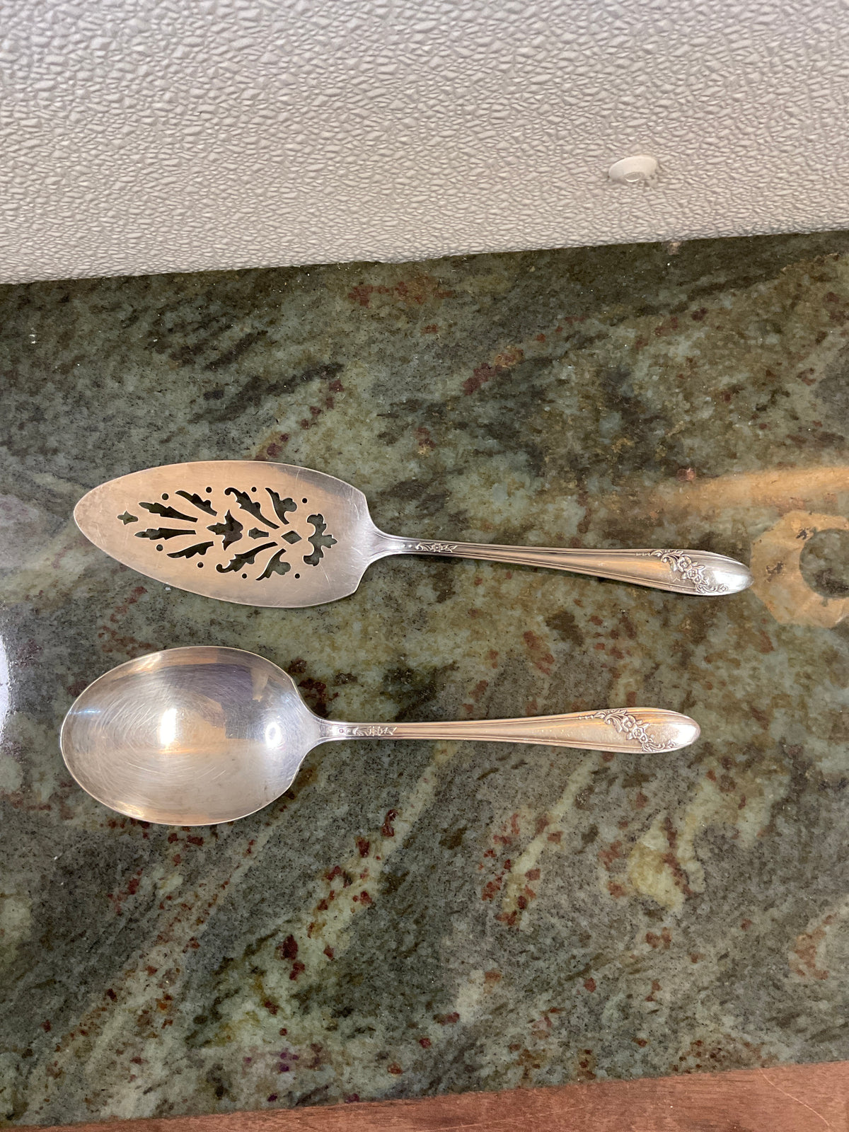 Vintage Silver-plated 2 pc. Serving St