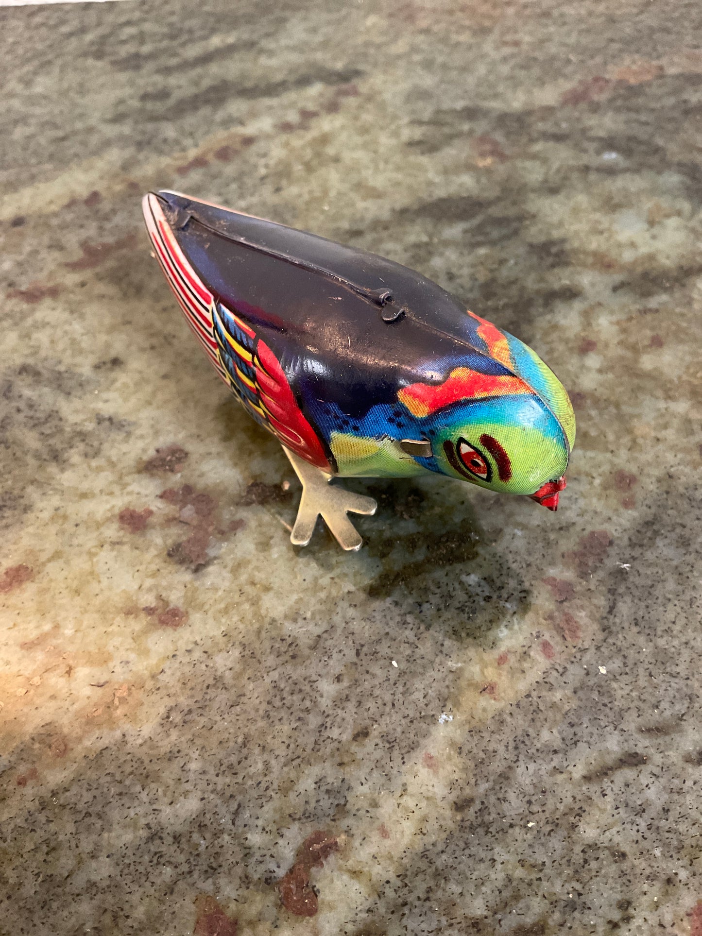 Set of 3 Tin Litho wind- up Birds