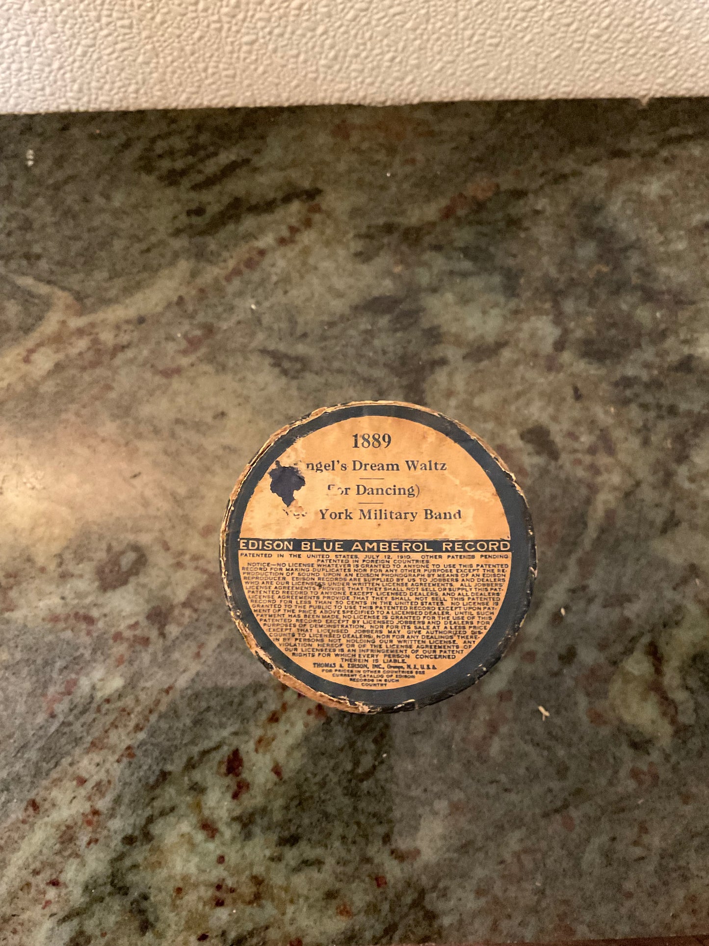 Edison Phonograph Cylinder