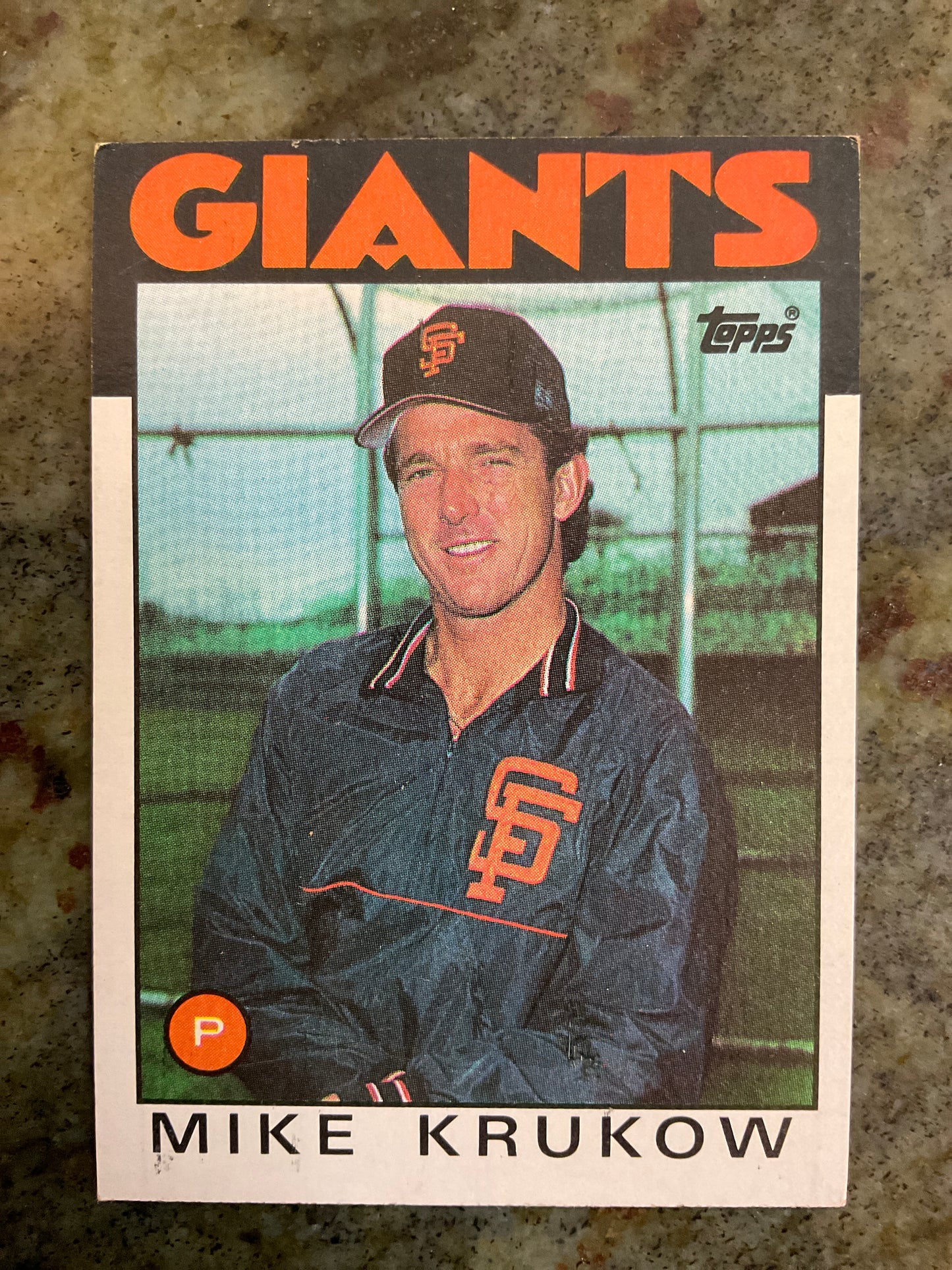 Mike Krukow 1986 Topps Baseball Card