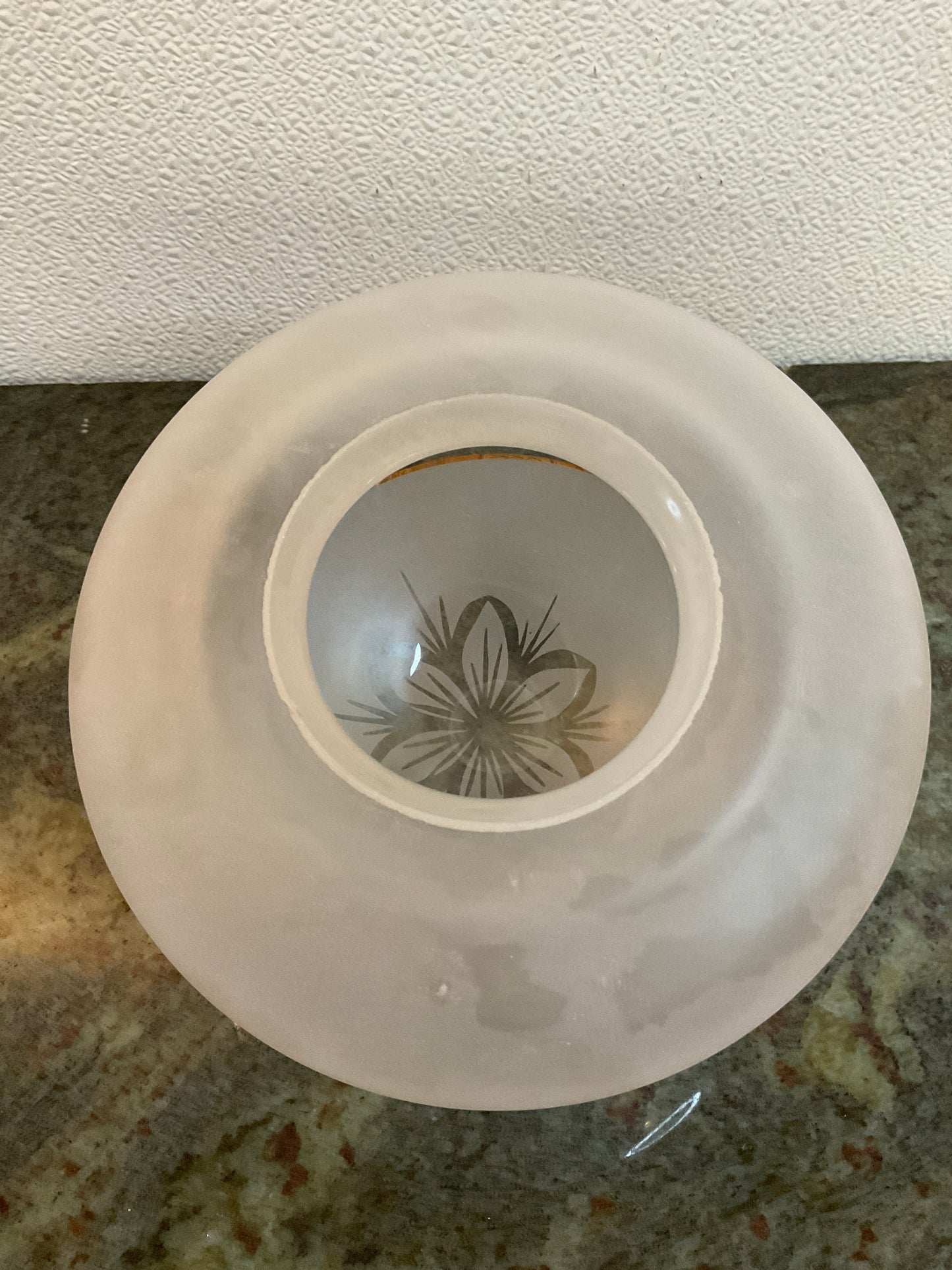 Vintage Glass Light Fixture Globe