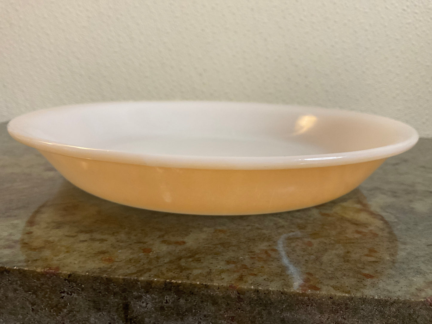 Fire King Peach LusterWare Pie Dish