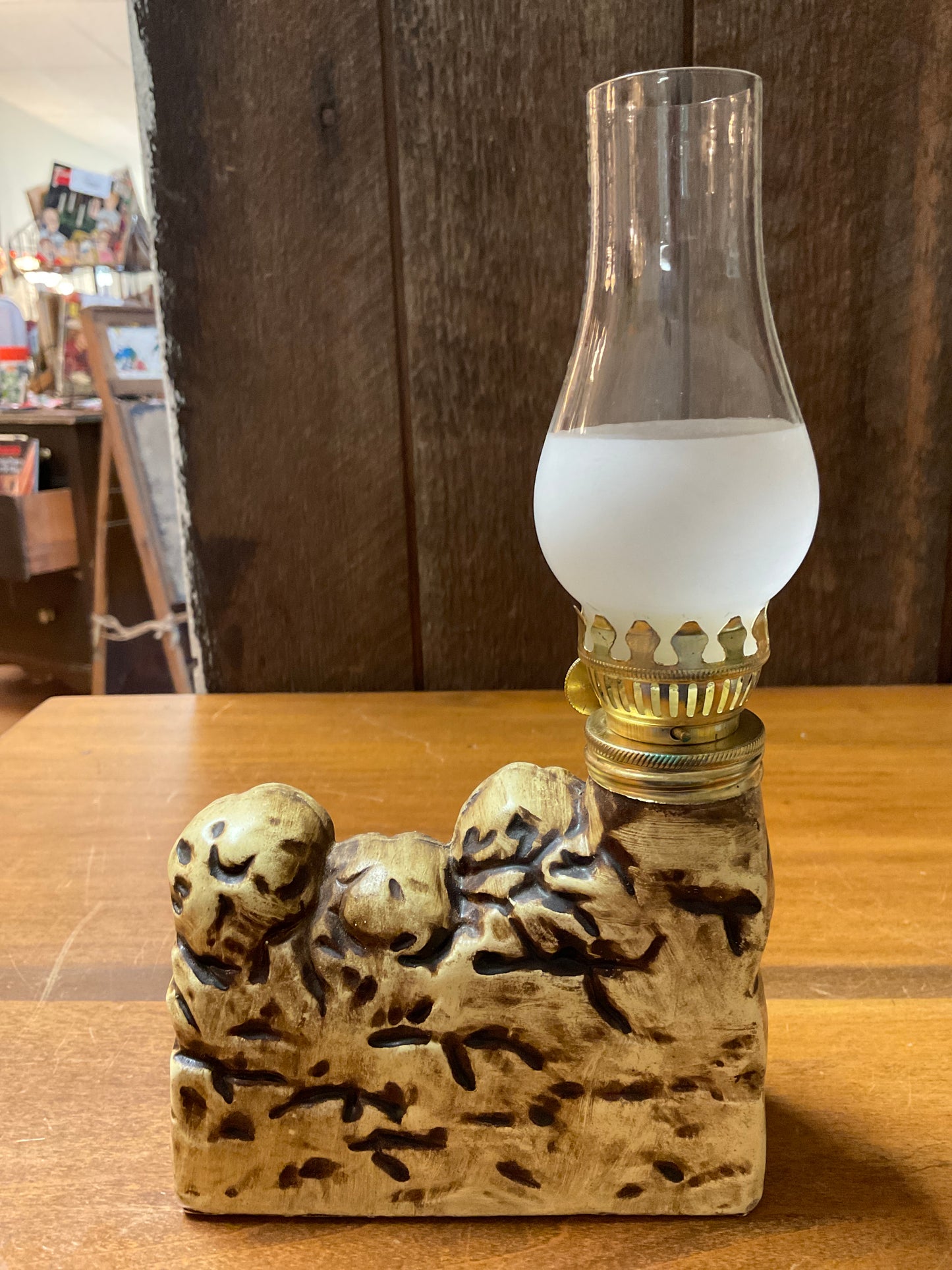 Vtg South Dakota Mini Oil Lamp