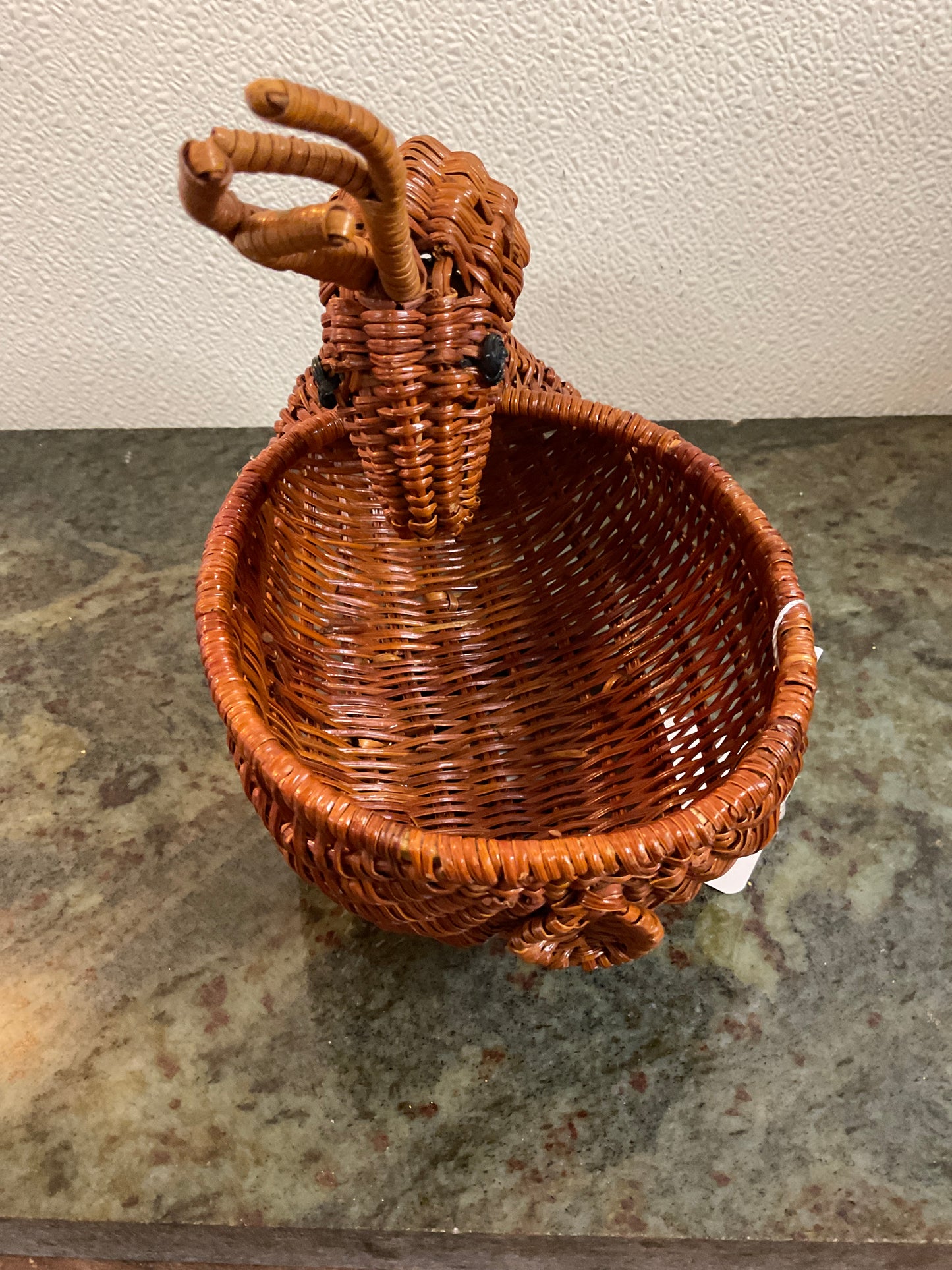 Wicker Reindeer Basket Decoration