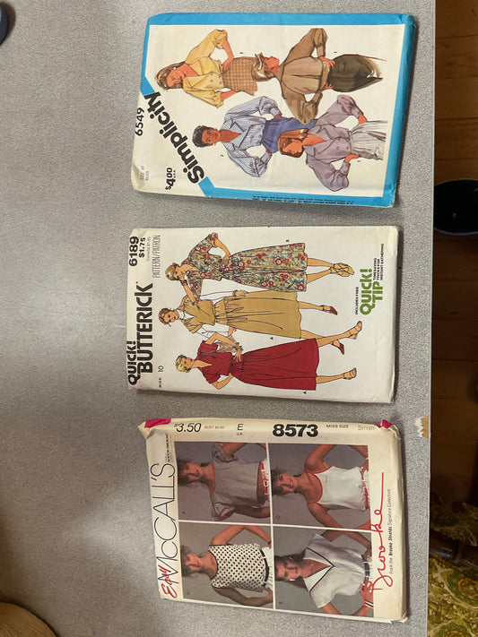Set of 3 Sewing Patterns