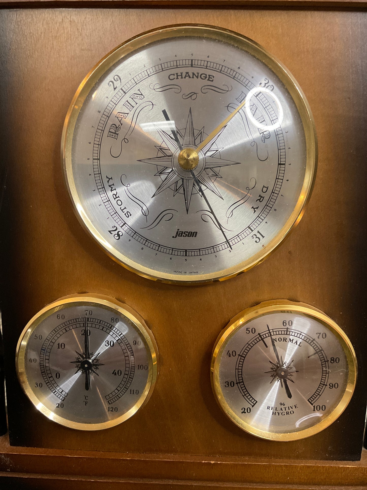 Vtg Jason Wall Barometer made in Japan